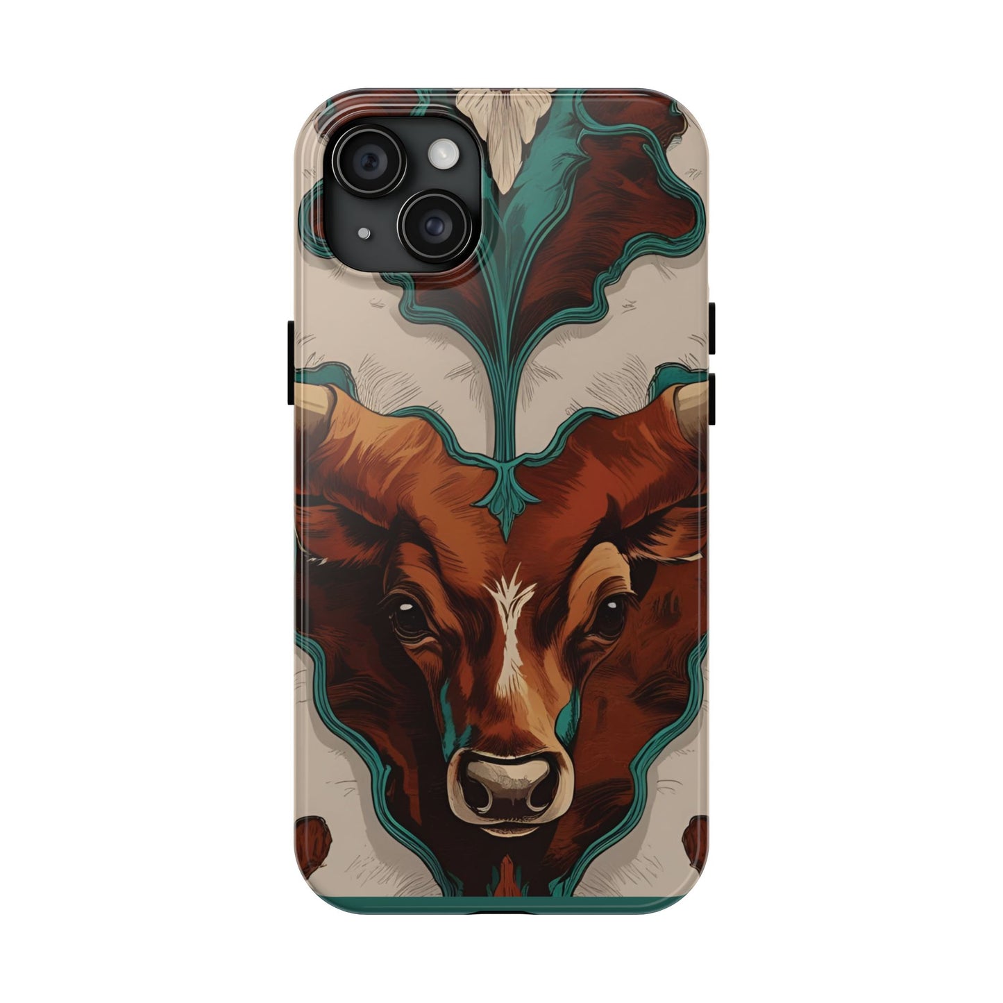 Western Longhorn Bull Phone Case