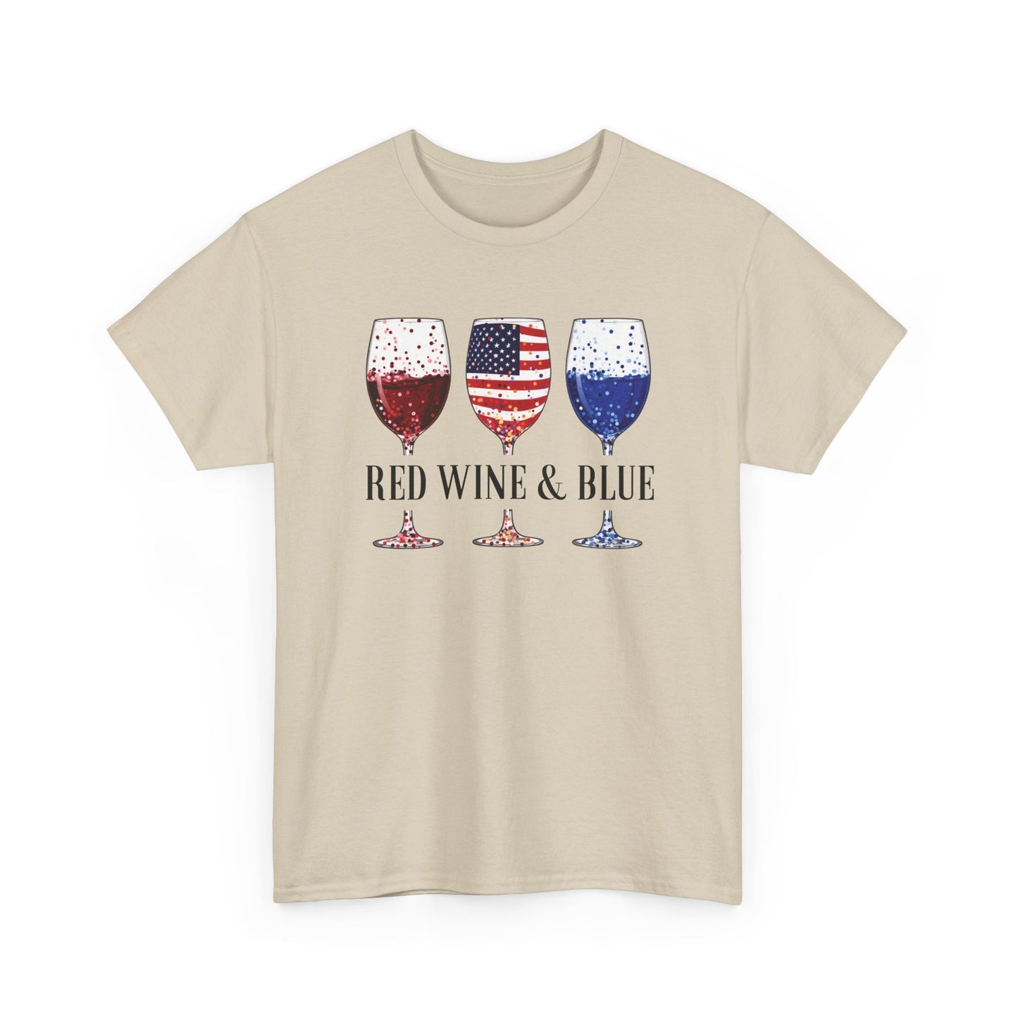 Red Wine and Blue Shirt | 4th of July Tee - Amor Amra