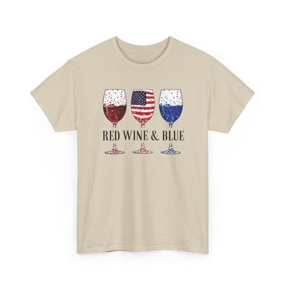 Red Wine and Blue Shirt | 4th of July Tee - Amor Amra