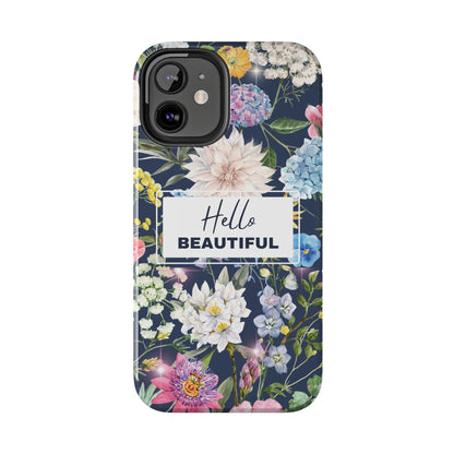 Floral Hello Beautiful iPhone Case