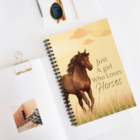 Just A Girl Who Loves Horses Notebook