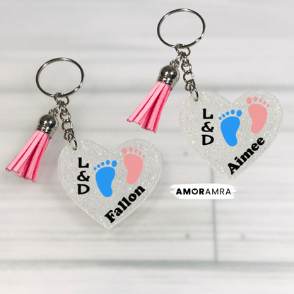 Personalized Labor and Delivery Nurse Keychain