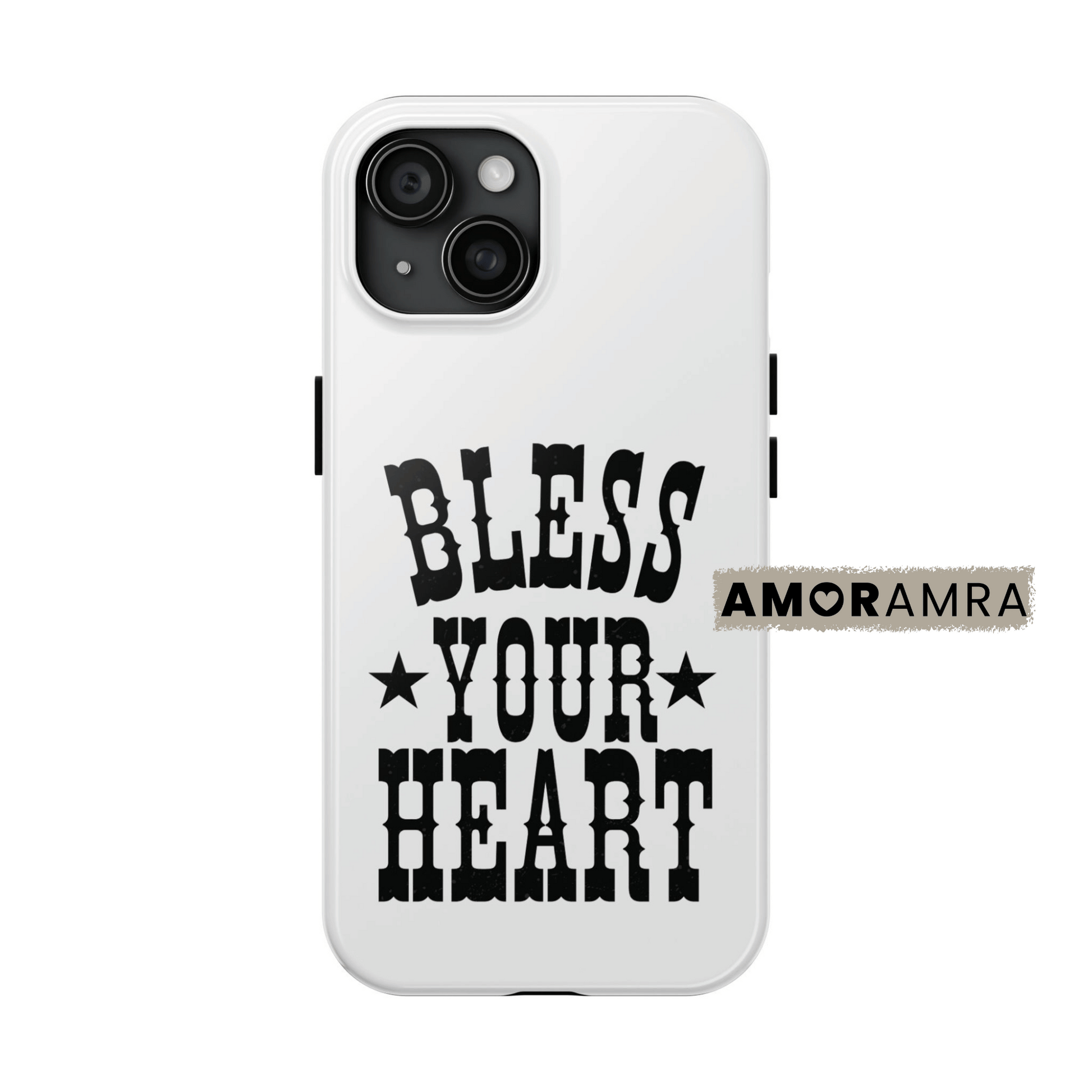 Phone case with 'Bless Your Heart' text Y'all… this "Bless Your Heart" iPhone case is the perfect blend of Southern charm, sass, and style!
