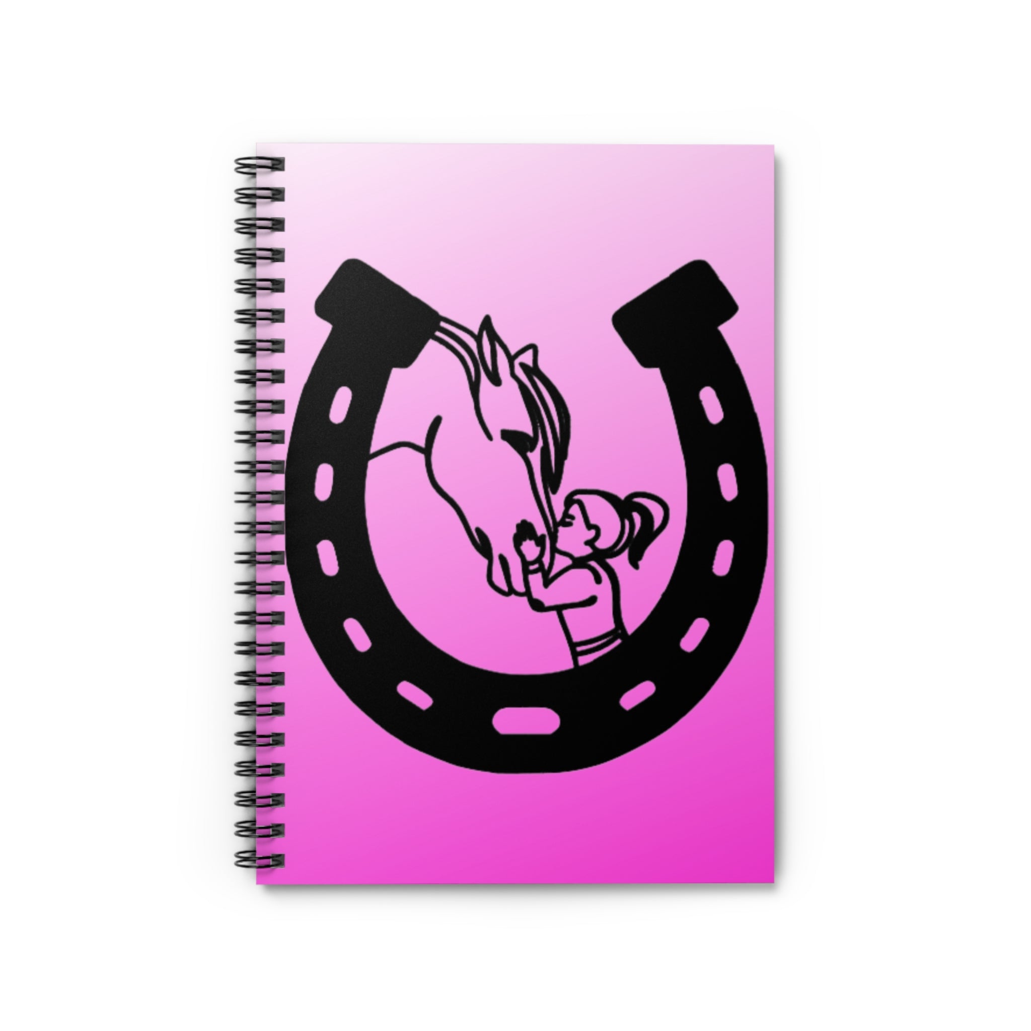 Horseshoe with Little Girl Rider Notebook