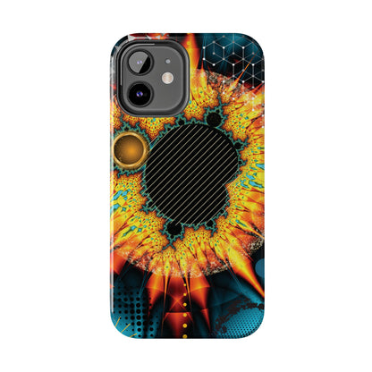 Vibrant Fire Abstract Design iPhone Case