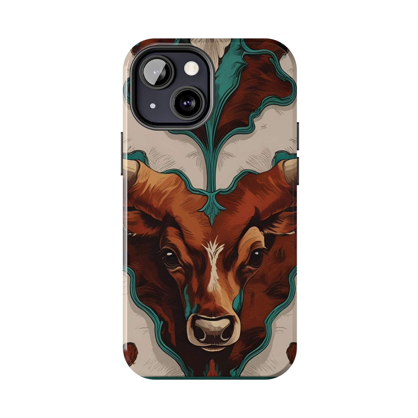 Western Longhorn Bull Phone Case