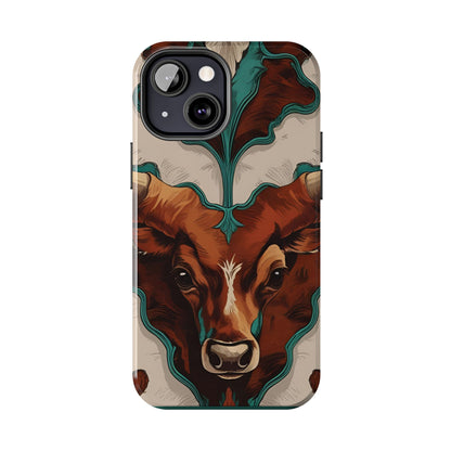 Western Longhorn Bull Phone Case