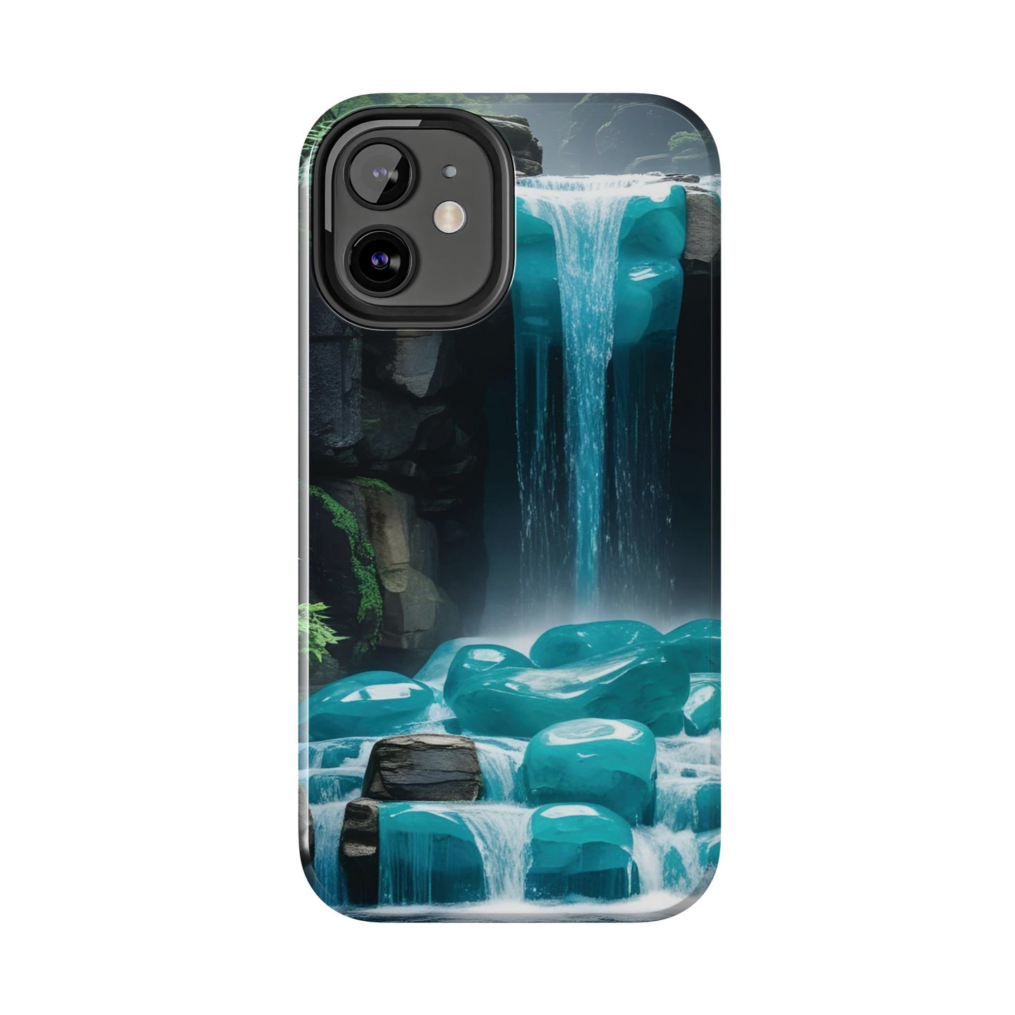Turquoise Gemstone Waterfall Phone Case