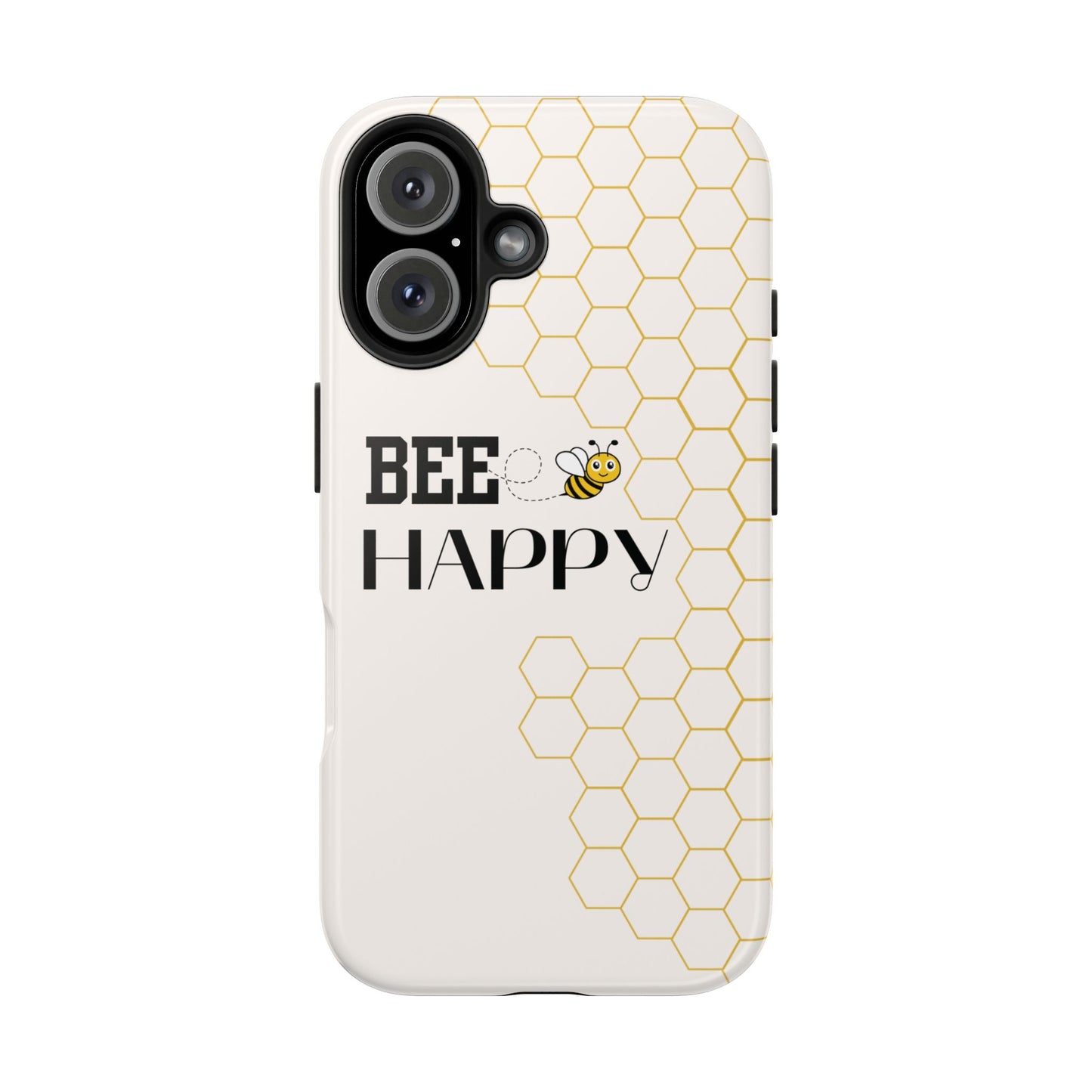 Bumblebee Honeycomb Bee Happy iPhone Case