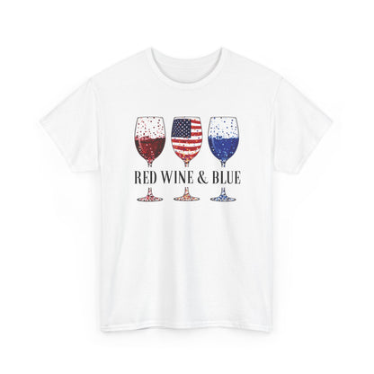 Red Wine and Blue Shirt | 4th of July Tee - Amor Amra