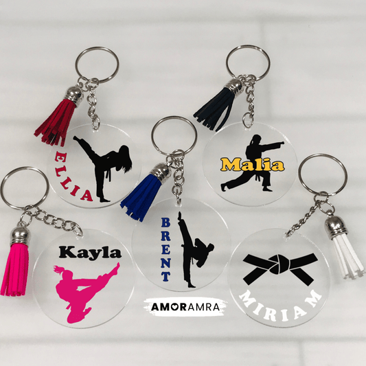 Personalized Martial Arts Keychain