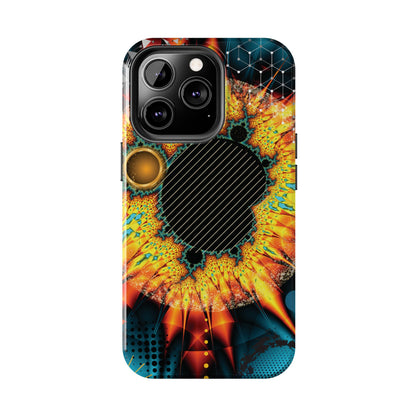 Vibrant Fire Abstract Design iPhone Case