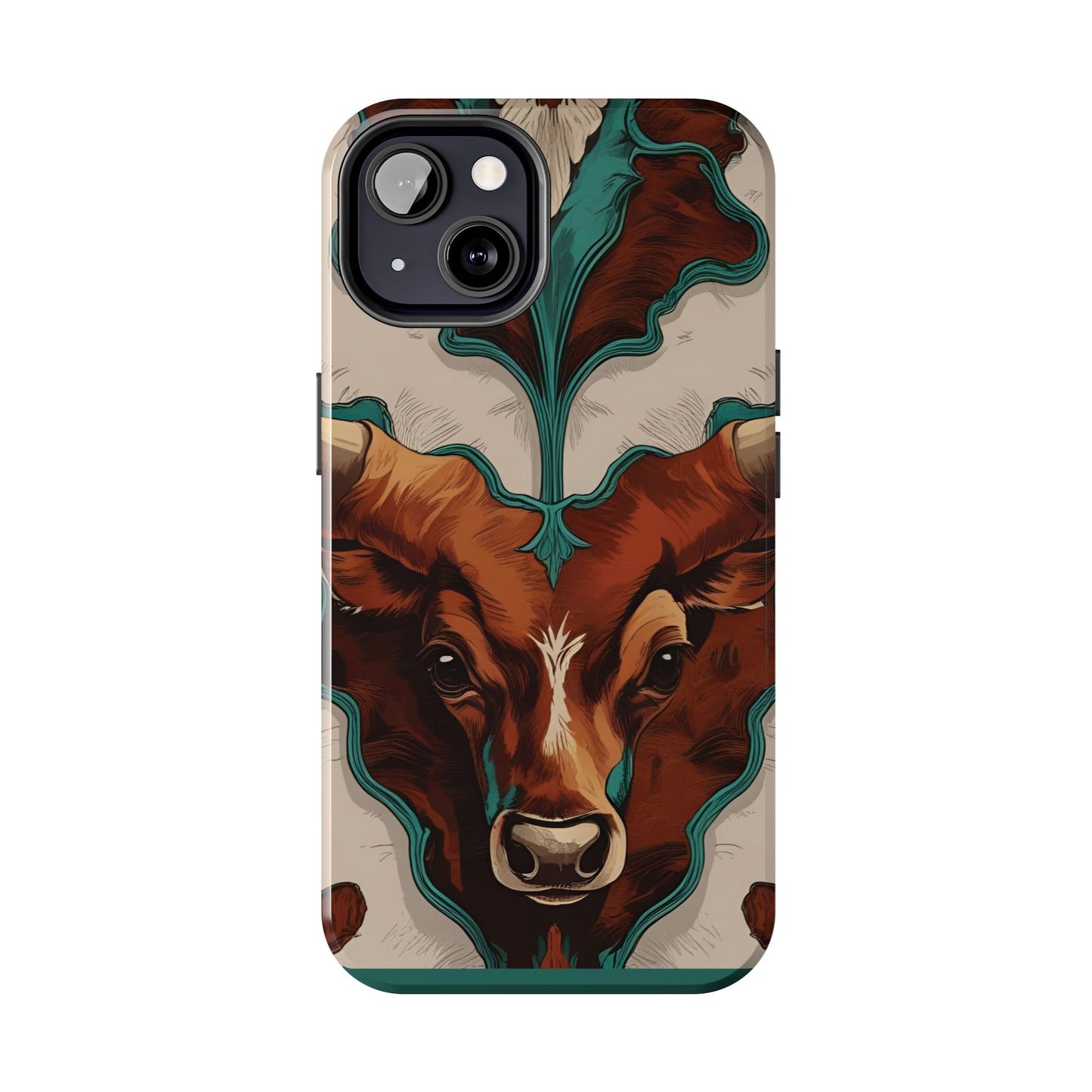 Western Longhorn Bull Phone Case