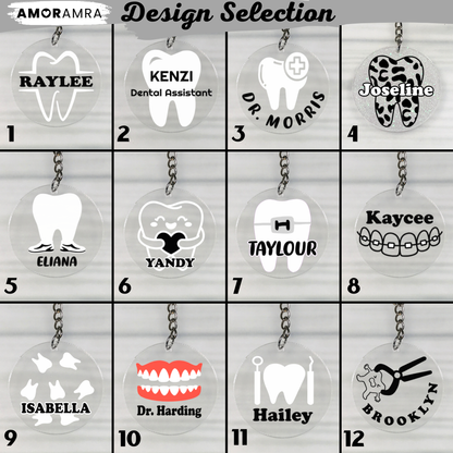 Personalized Dental Keychain - Amor Amra