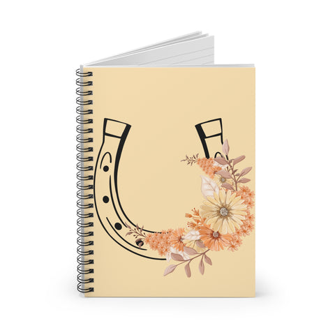 Floral Horseshoe Notebook