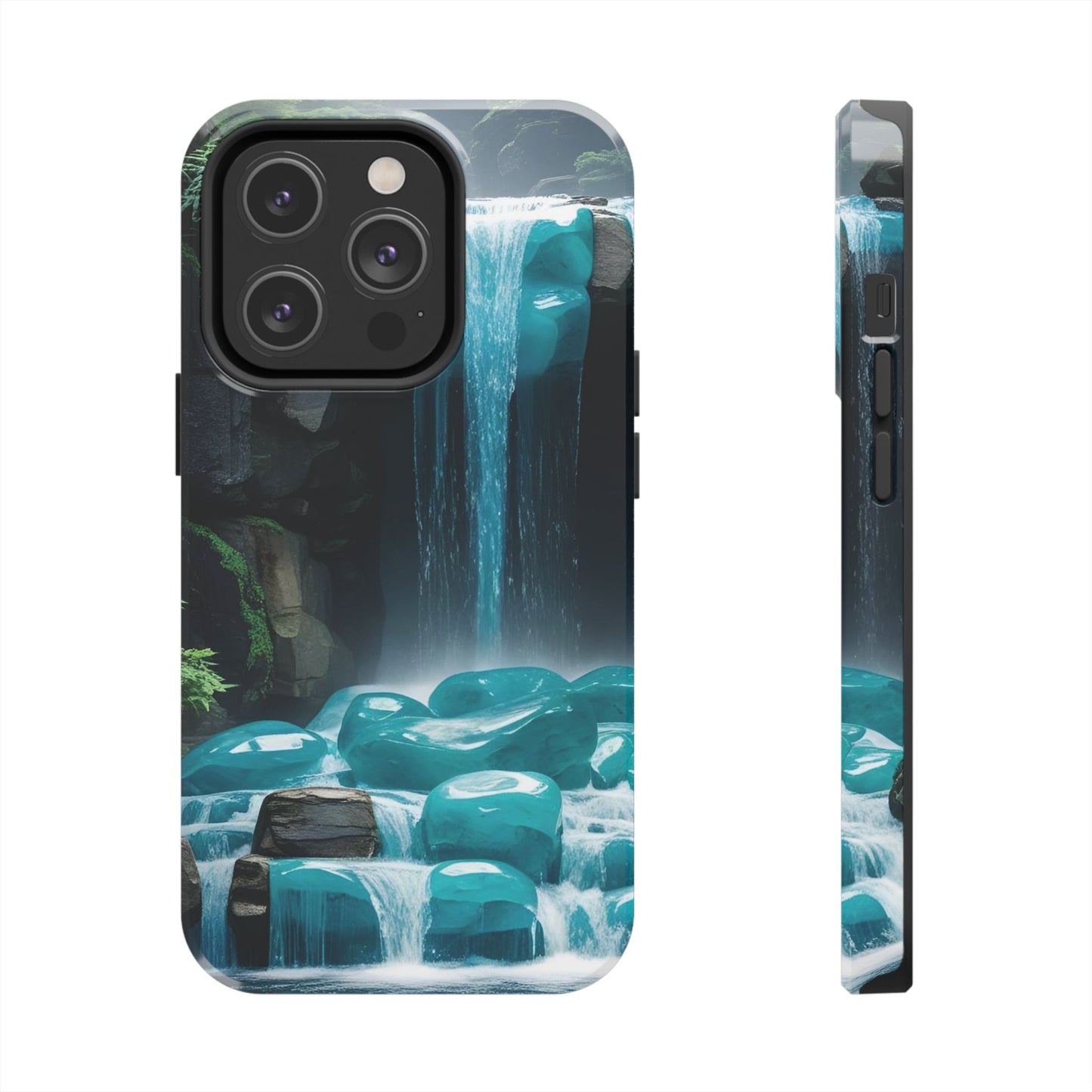 Turquoise Gemstone Waterfall Phone Case