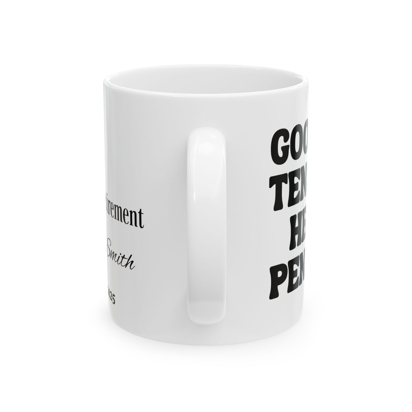 Goodbye Tension, Hello Pension | Personalized Retirement Mug