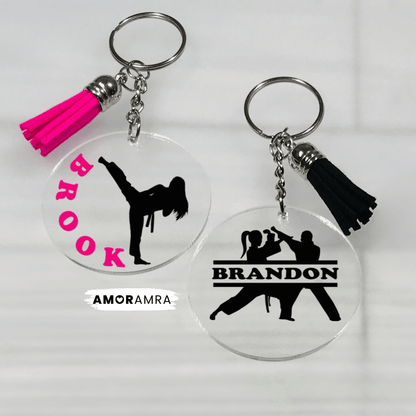 Personalized Martial Arts Keychain