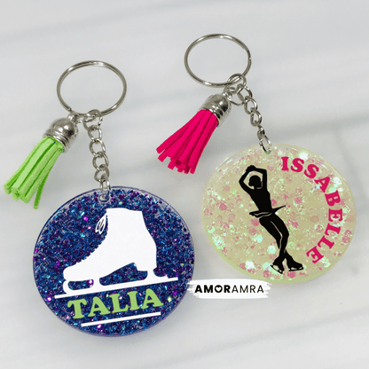 Personalized Figure Skating | Synchronized Skating Keychain