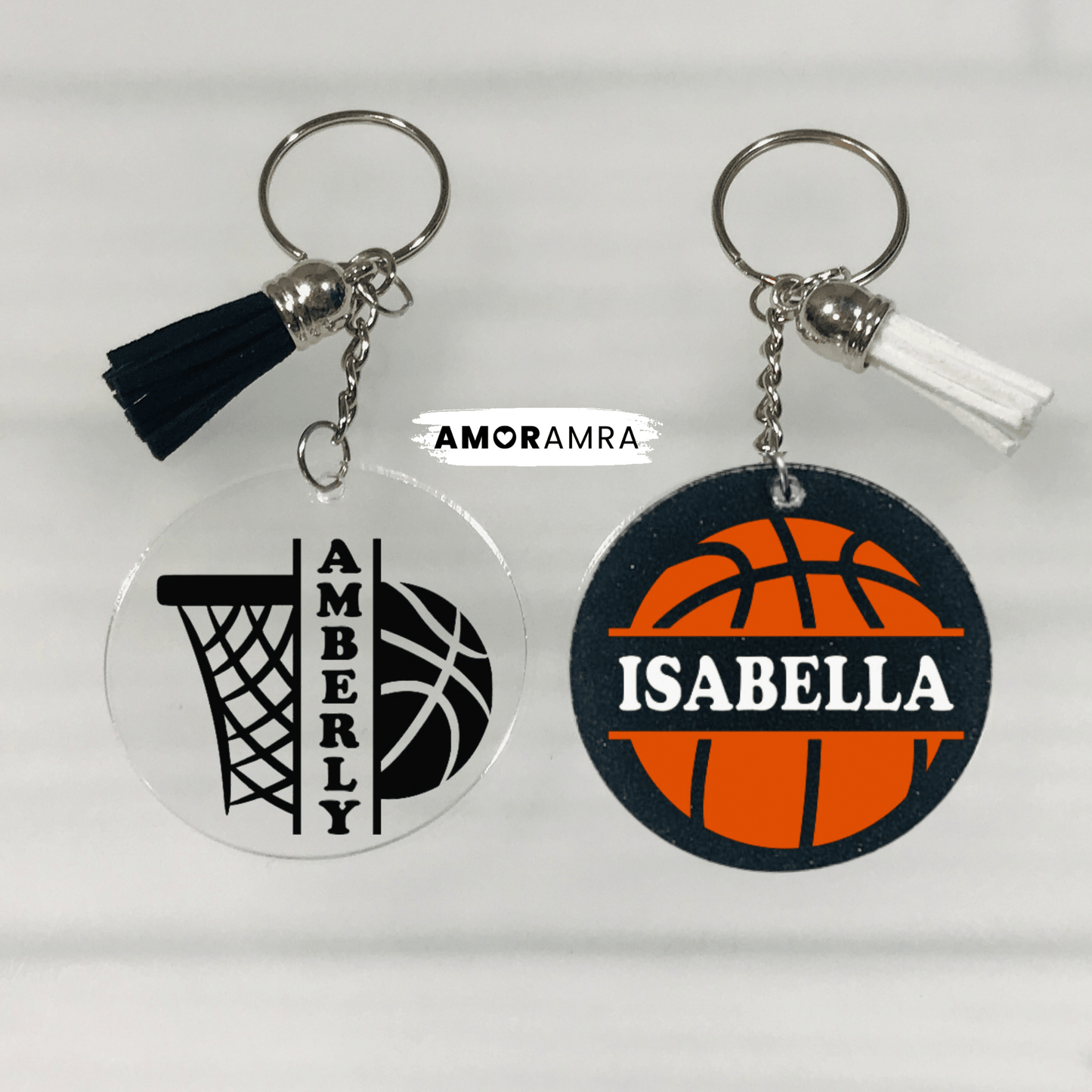 Personalized Basketball Keychain