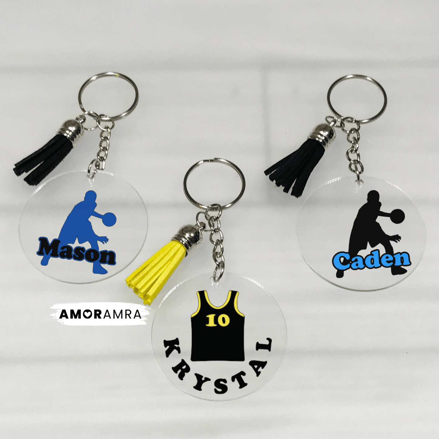 Personalized Basketball Keychain
