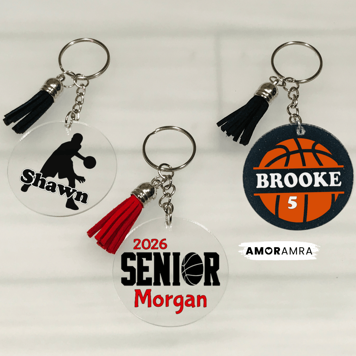 Personalized Basketball Keychain