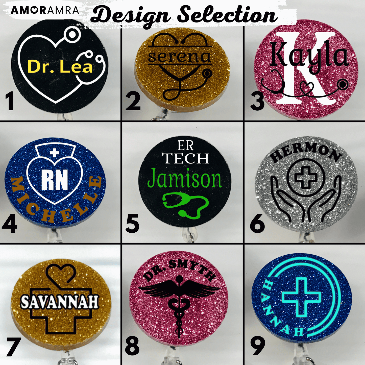 Personalized Nurse Badge Reel