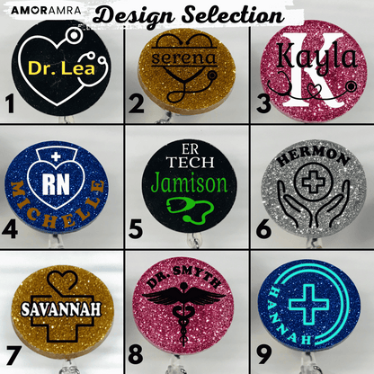 Personalized Nurse Badge Reel