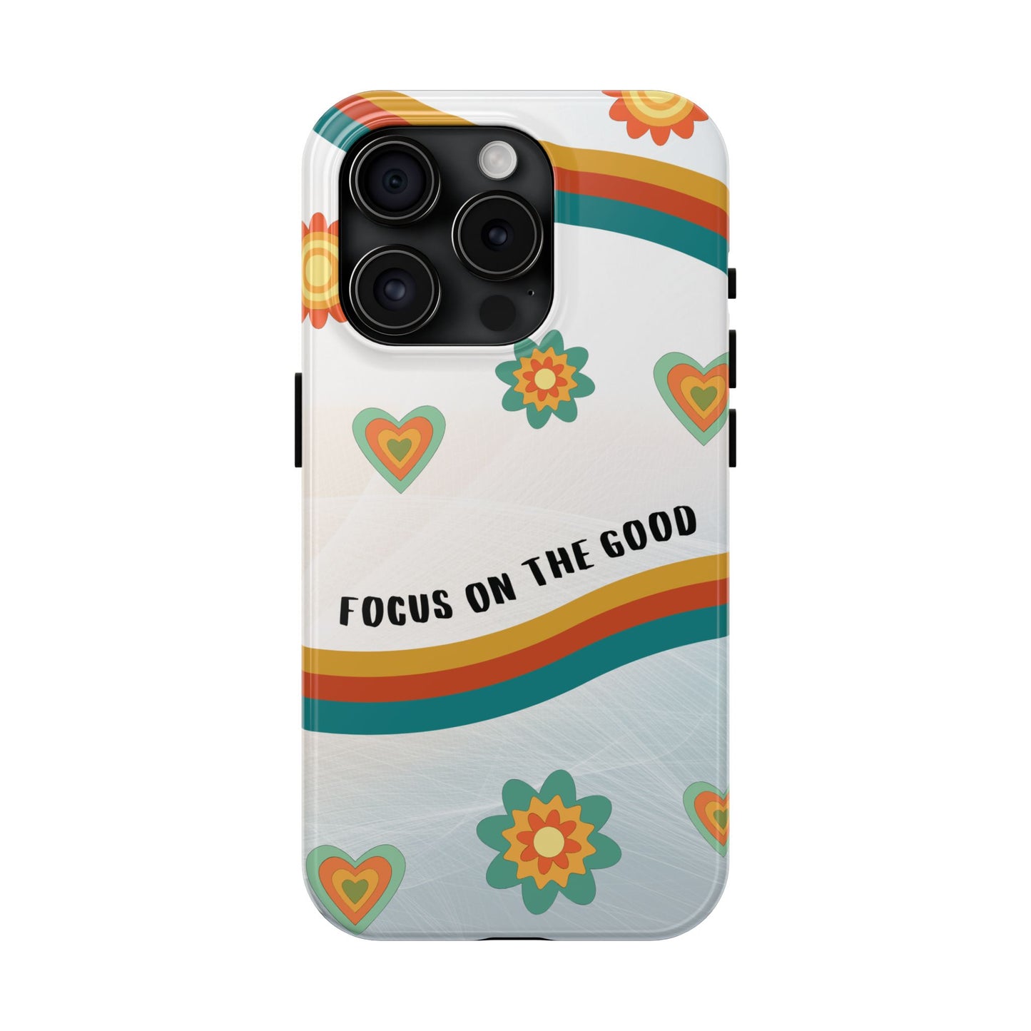 Focus On the Good Retro iPhone Case