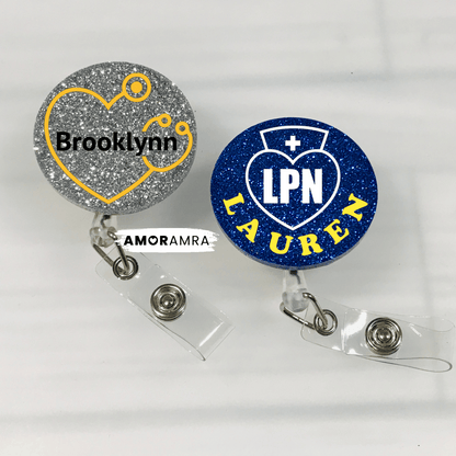 Personalized Nurse Badge Reel