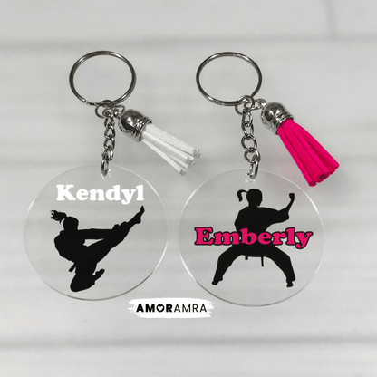 Personalized Martial Arts Keychain