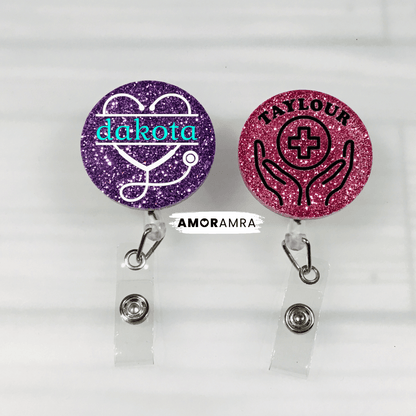 Personalized Nurse Badge Reel