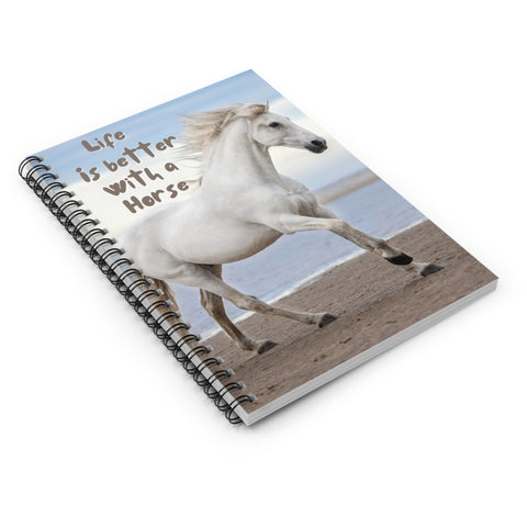 Life Is Better With A Horse (beach) Notebook