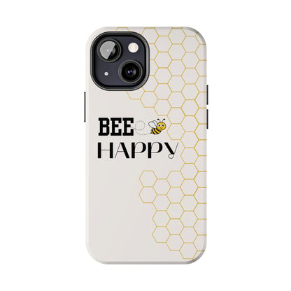Bumblebee Honeycomb Bee Happy iPhone Case