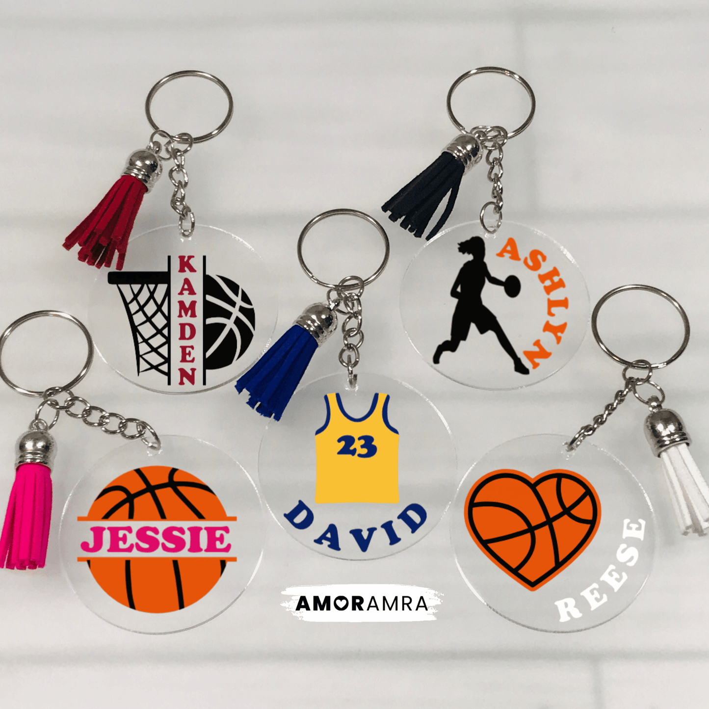 Personalized Basketball Keychain - Amor Amra