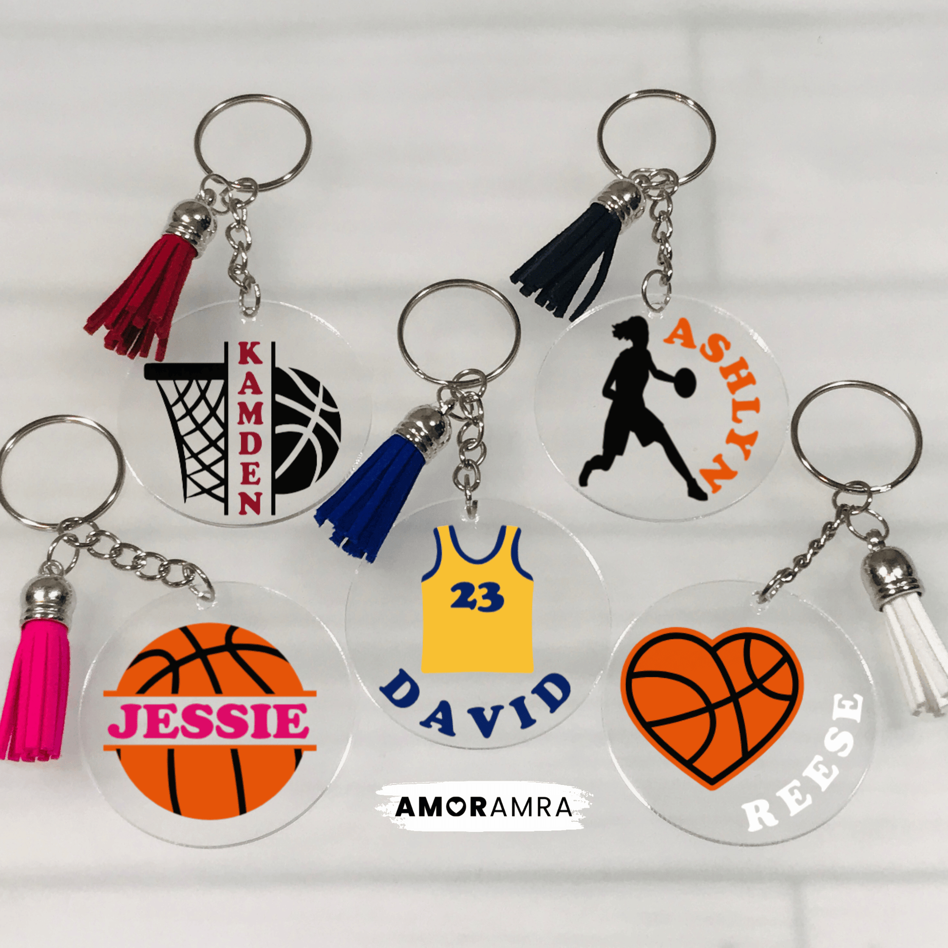 Personalized Basketball Keychain - Amor Amra