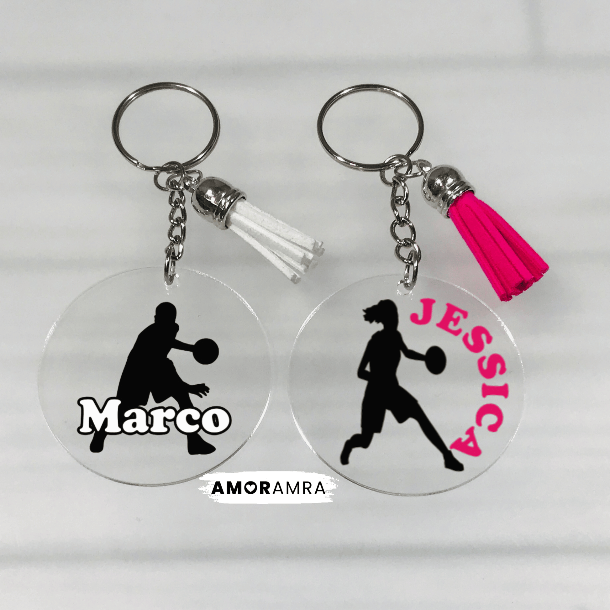 Personalized Basketball Keychain - Amor Amra