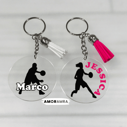 Personalized Basketball Keychain - Amor Amra