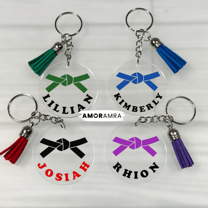 Personalized Martial Arts Keychain