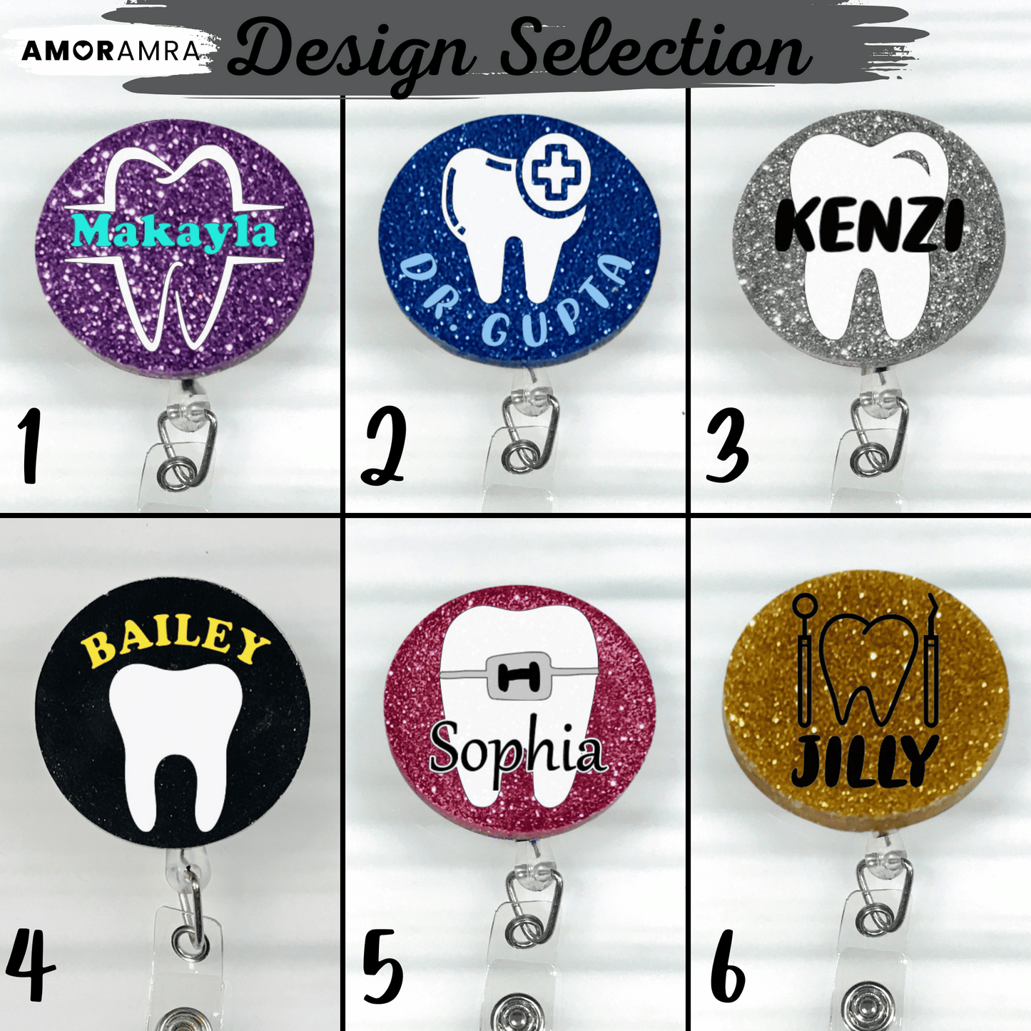 Personalized Dentist Badge Reel