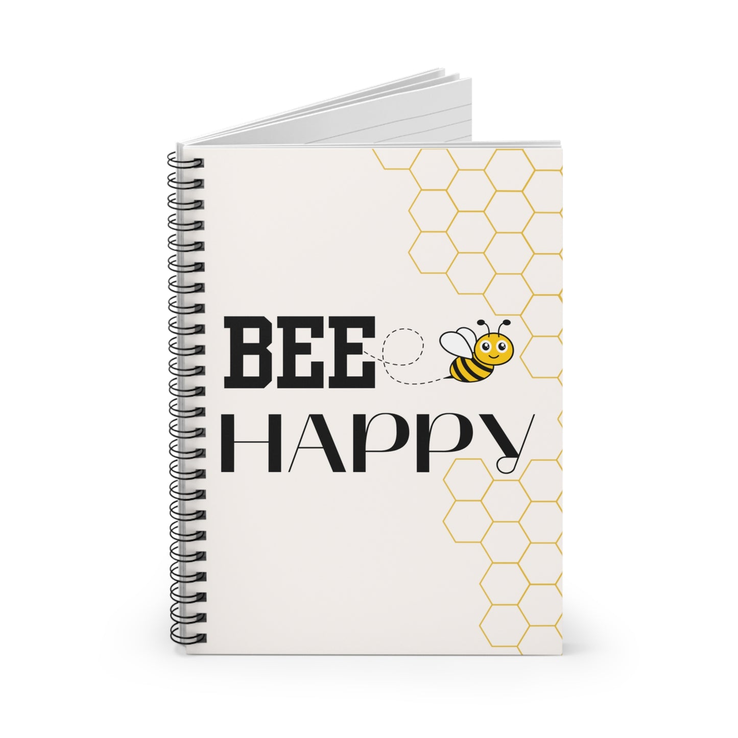 BEE Happy Notebook | Bumblebee & Honeycomb Lined Journal