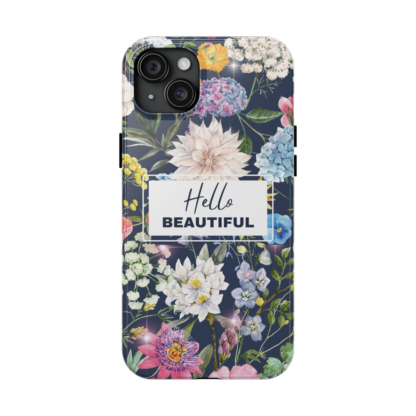 Floral Hello Beautiful iPhone Case