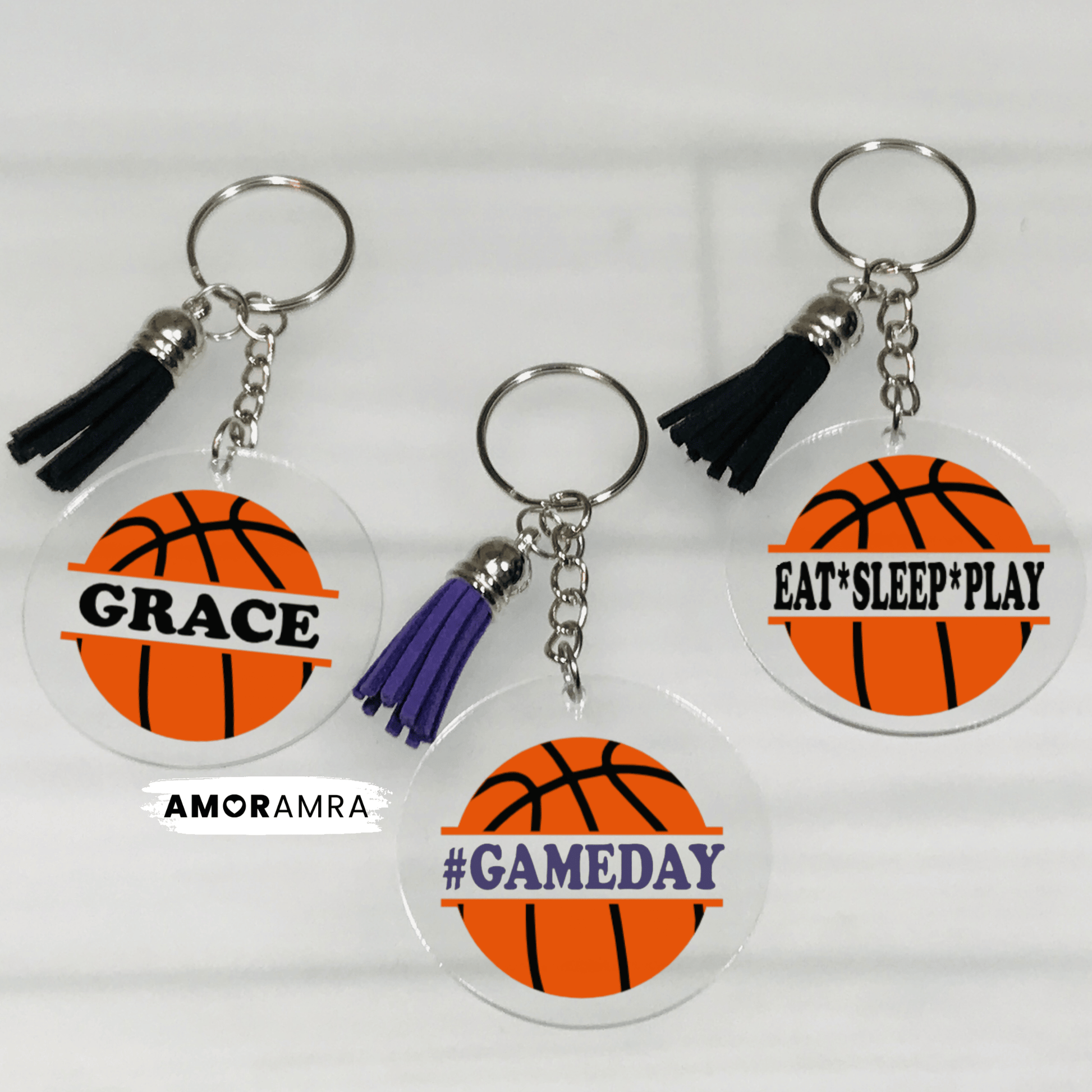 Personalized Basketball Keychain - Amor Amra
