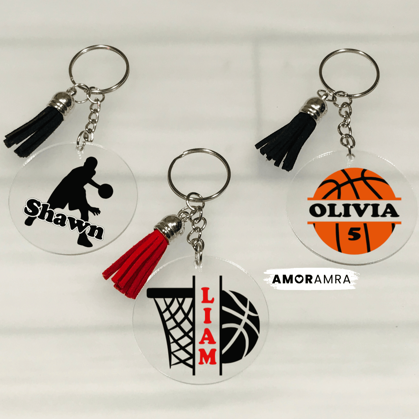 Personalized Basketball Keychain - Amor Amra