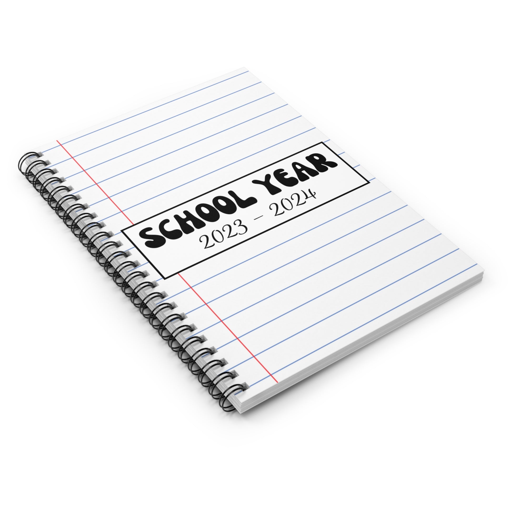 Notebook Paper Cover: School Year 2023-2024 Notebook - Amor Amra