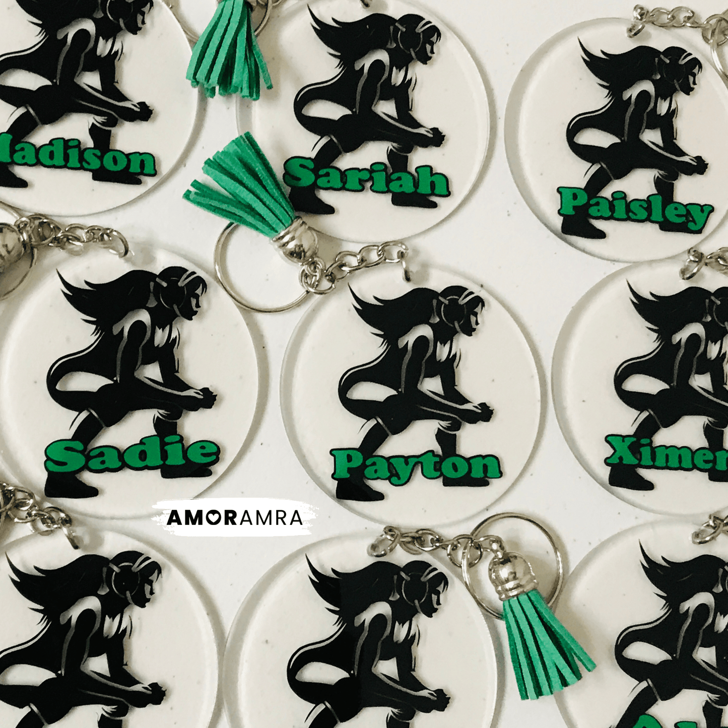 Personalized Wrestling Keychain