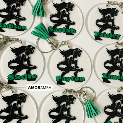 Personalized Wrestling Keychain