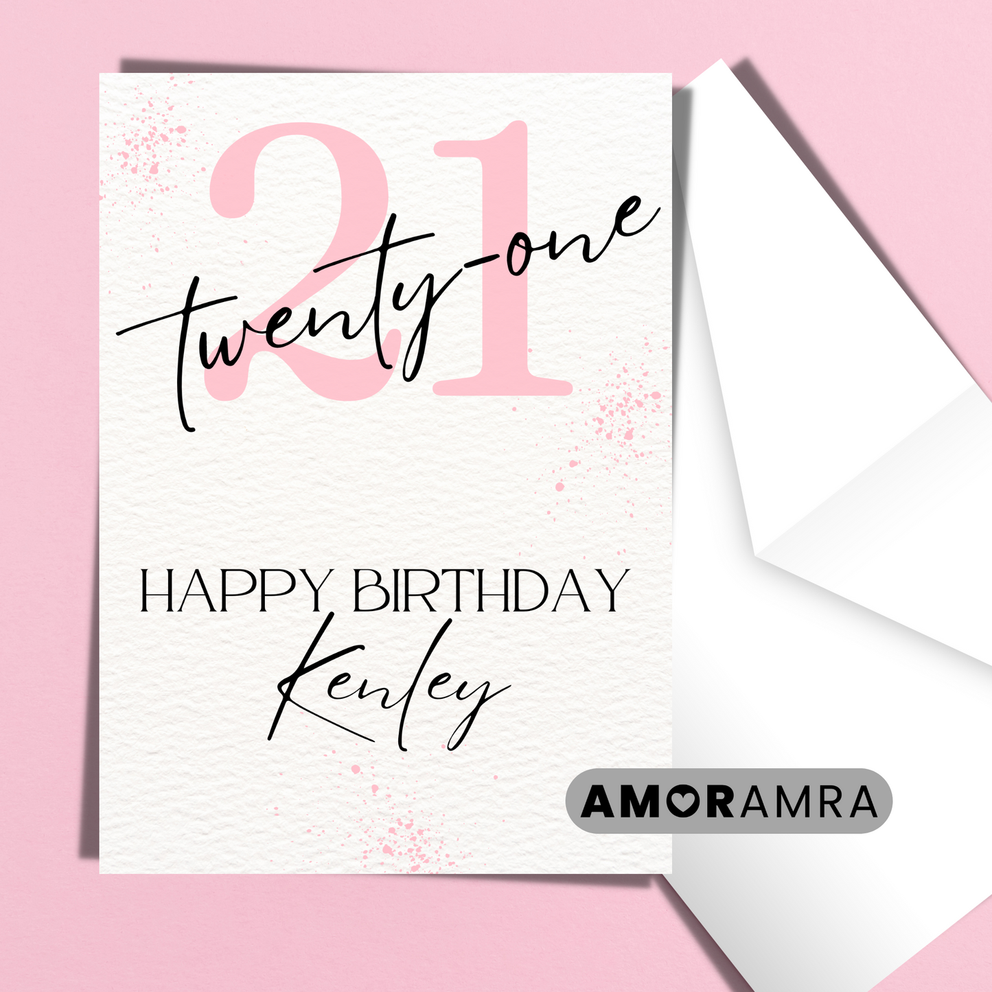 Personalized Birthday Card | Age Birthday Card - Amor Amra