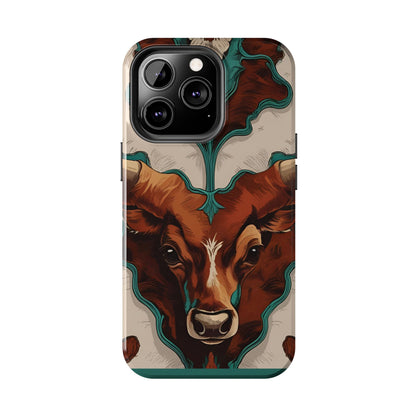 Western Longhorn Bull Phone Case