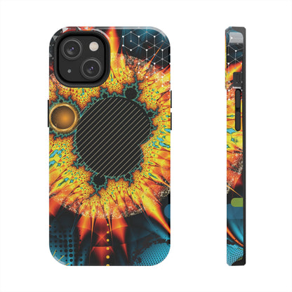 Vibrant Fire Abstract Design iPhone Case